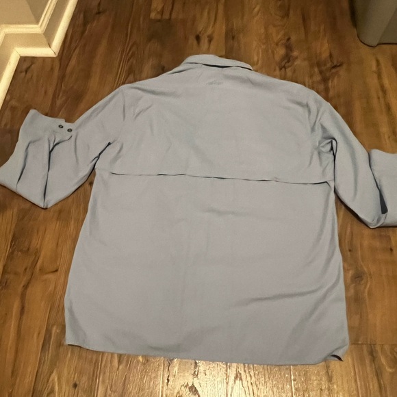 Orvis Blue Checkered Shirt- large - Picture 7 of 8